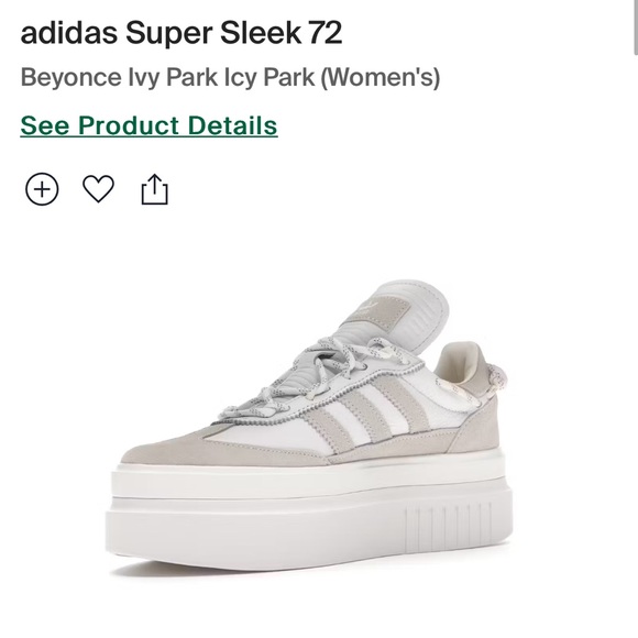 Adidas x Ivy Park Super Sleek 72 Shoes - Picture 1 of 7